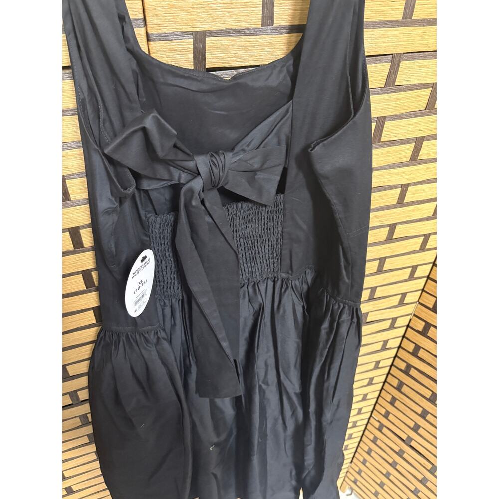 Scoop Black Drop Waist Midi Dress Size Medium - Picture 6 of 9